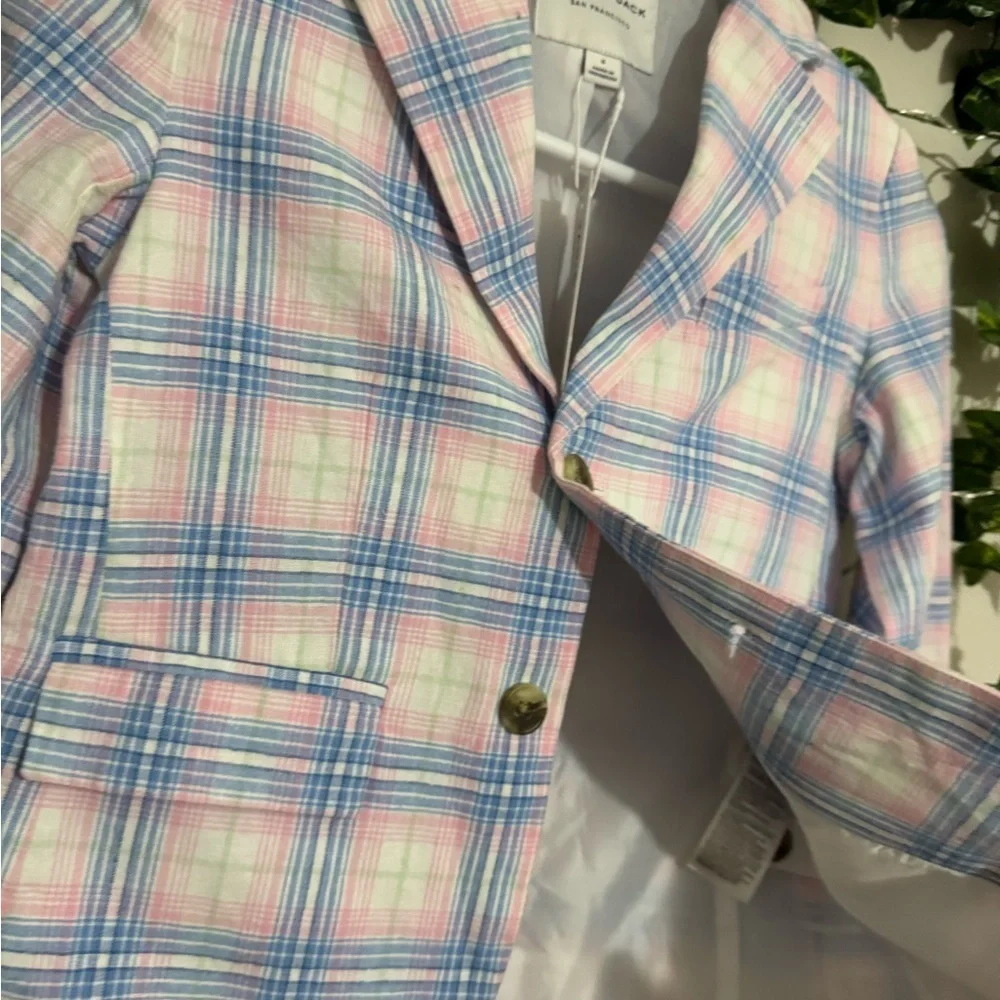 Kids Plaid Jacket - Pink and Blue ♥️NWT♥️